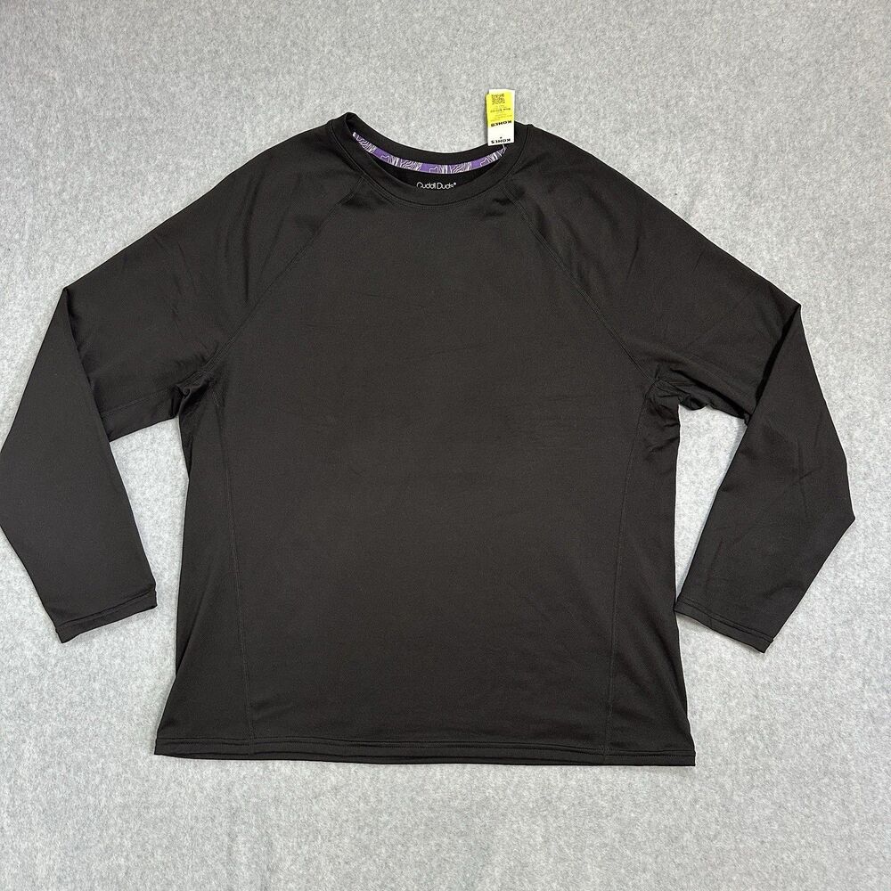 Men’s XXL Cuddl Duds ArctiCore Heavyweight Black Long Sleeves Crew Neck T’shirt